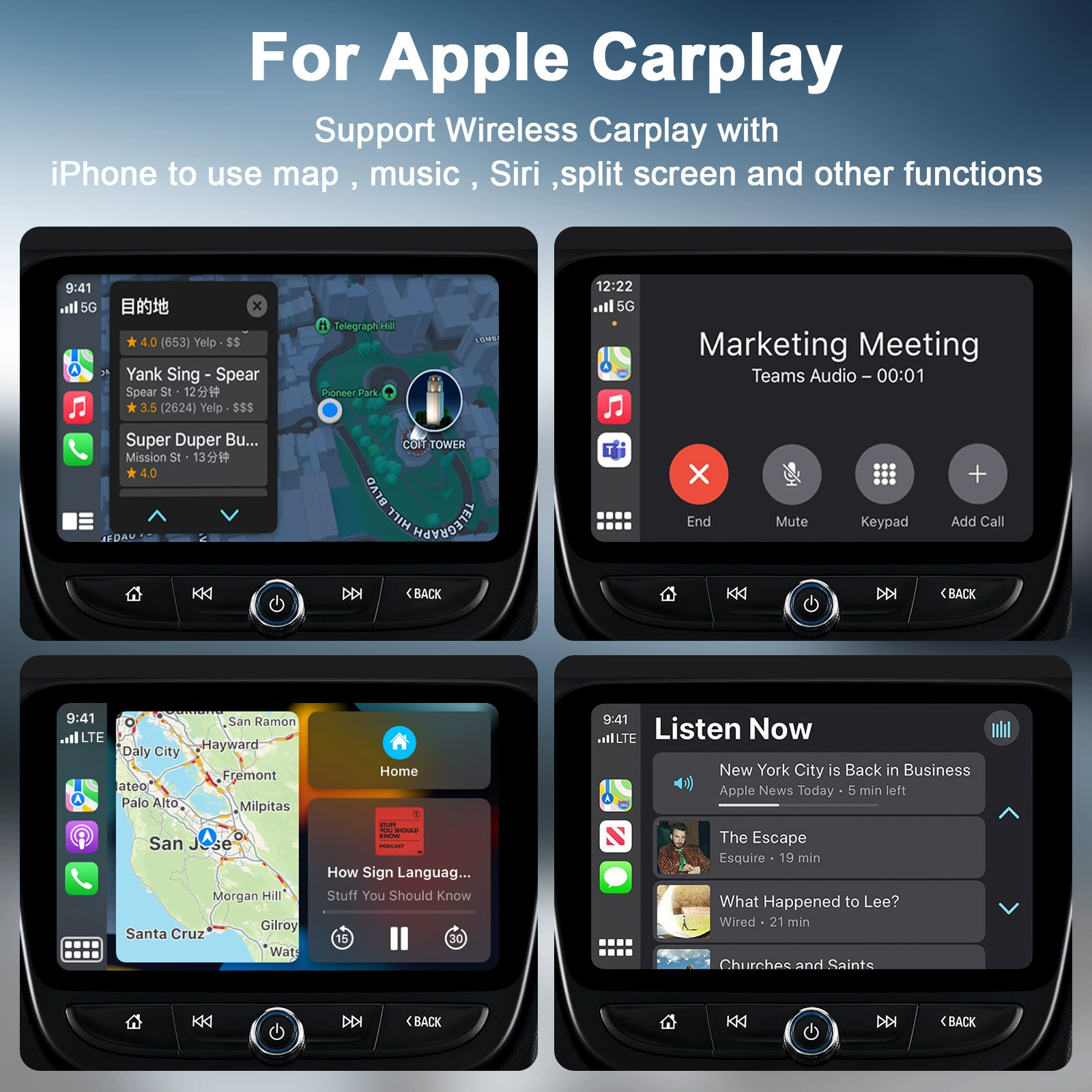 Carplay box Android13 car interconnection screen aibox wireless Android auto car interconnection box