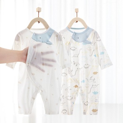 newborn baby clothes summer Thin section baby one-piece garment Romper Climb clothes Summer wear go out