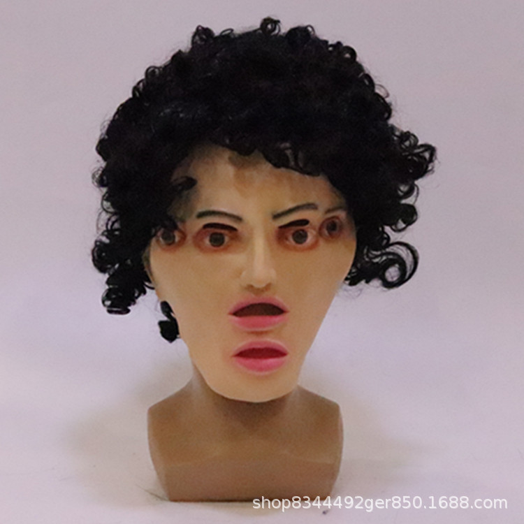 Halloween horror máscara de doble cara fantasma sombrero de miedo casa embrujada fantasma Festival de vestir accesorios de miedo