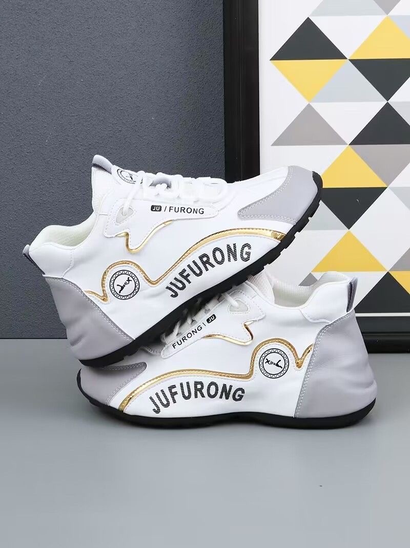 Chaussures pour hommes, baskets blanches unisexes épaisses, chaussures de sport tendance pour le printemps, style populaire sur TikTok, chaussures de papa pour couples_voghion.com
