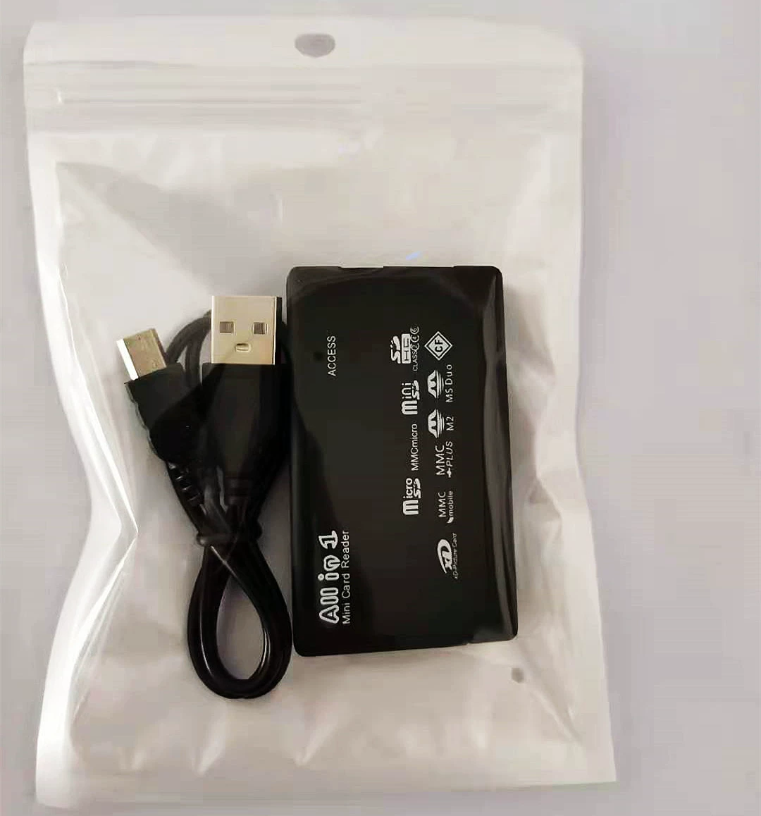 Spot USB2.0 card reader multi -pair high -speed mobile phone memory card TF/CF six -in -one password box reader