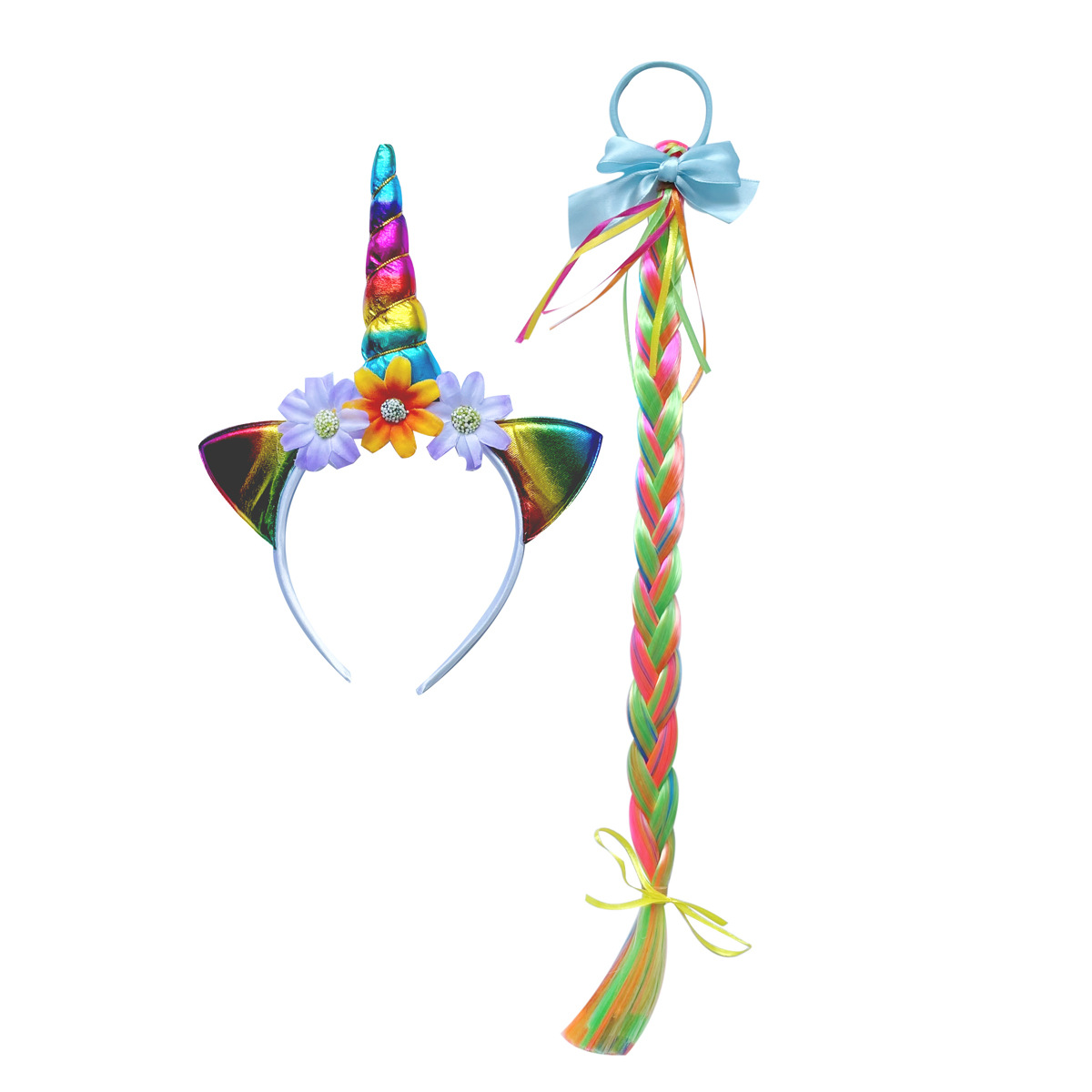 유니콘 세트 (헤어 밴드 말꼬리)