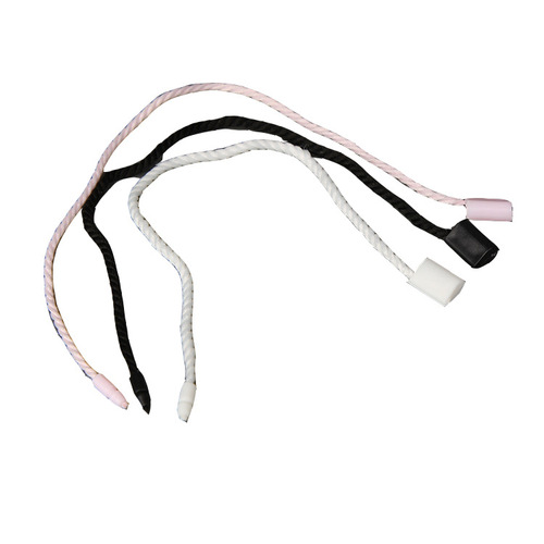 Multi-color bullet hanging beads, cylindrical hanging tag hanging rope, polyester thread, wax thread, clothing universal tag thick rope wholesale