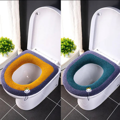 ネットの赤い便器の敷き物の家庭用のニットの保温の便器のカバーの厚い便器の輪の便器のカバーの冬の便器の敷き物の卸売り