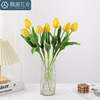 Simulation flower PU Tulip -shaped Home Furnishing Soft Decoration Engineering Nordic Wedding Switch Flower Art Bonsai Pseudo