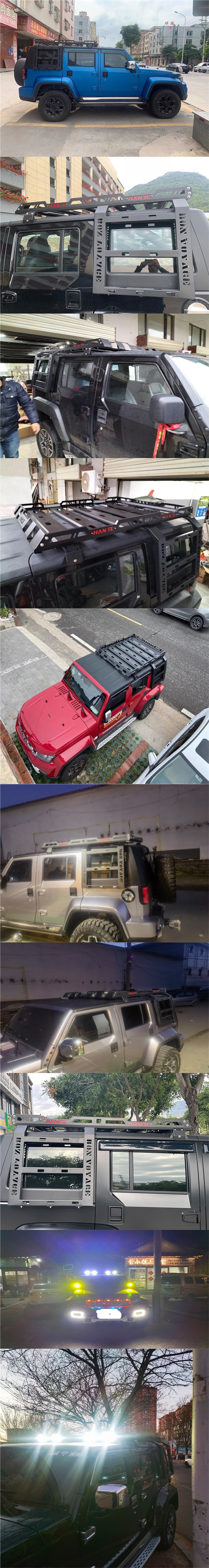 Beijing Bj40 Modified Luggage Rack Roof Frame Travel Rack Bj4Cl Luggage Basket Car Bj40Plus Shelf