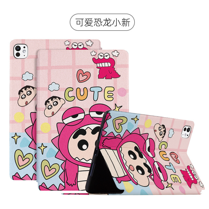 Cute Crayon Shin-Chan Series Suitable for iPad 10 Apple Tablet Protective Case Pro 11inch Book Flip Cover Full Package Cute Crayon Shin-Chan Series Suitable for iPad 10 Apple Tablet Protective Case Pro 11inch Book Flip Cover Full Package