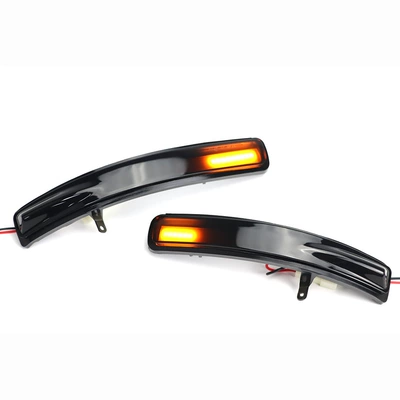 For Ford Explorer 2011-2019 Left Hand Drive Led Turning Reversing Rearview Mirror Dynamic Flowing Water Turn Signal Light (Dönmə işıqları)