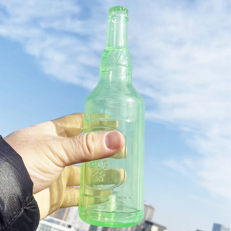 犬のおもちゃボトル tpr テニスボールワインボトルペット教育耐性噛みつきサウンドボトルゴムフローティングボトル退屈を和らげ、歯を研ぎ澄ます|undefined