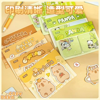 ins可爱卡通水豚异型便利贴学生自粘便签本粘性n次贴高颜值留言贴