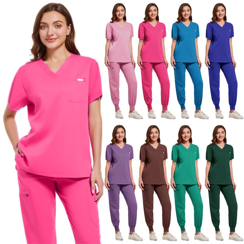 Frosted suit Uniform Female Jogger Hospital Accessories Medical Surgical Clothes Pharmacy Beauty Work Clothes Unisex