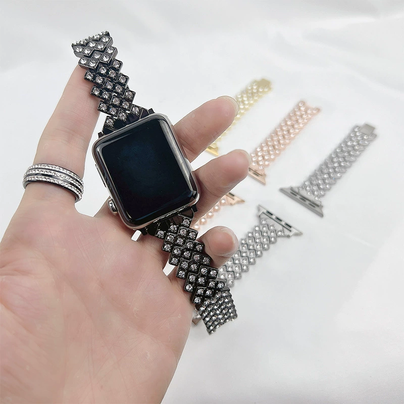 Ремешок для Apple Watch, сплавной металлический ремешок в виде звезды, модный женский металлический ремешок для iWatch