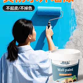 外墙漆室外防水防晒涂料白彩色家用水泥墙面户外耐久自刷油漆