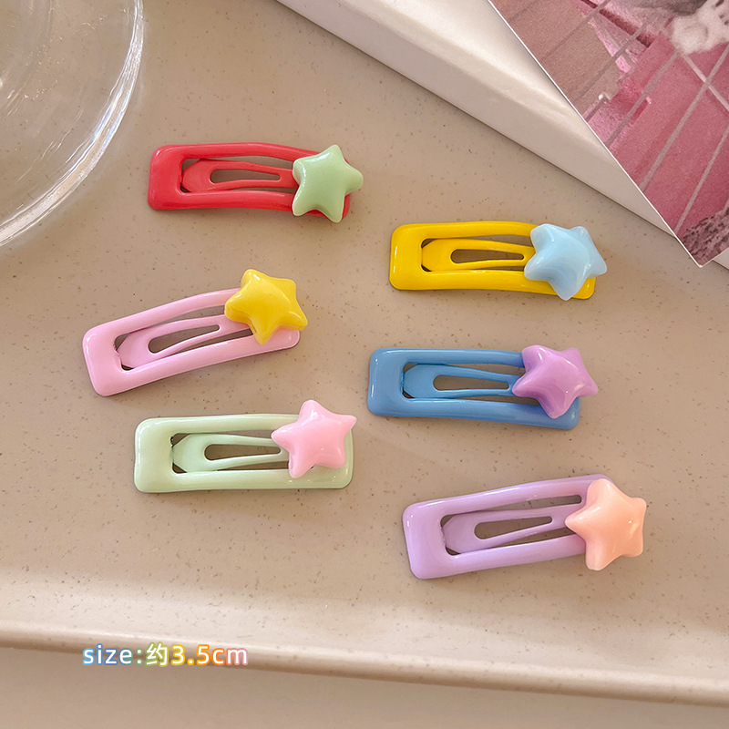 El volumen del cabello del bebé es pequeño, la flor pequeña bb clip horquilla linda mini flequillo femenino clip lateral no daña el cabello horquilla de bebé