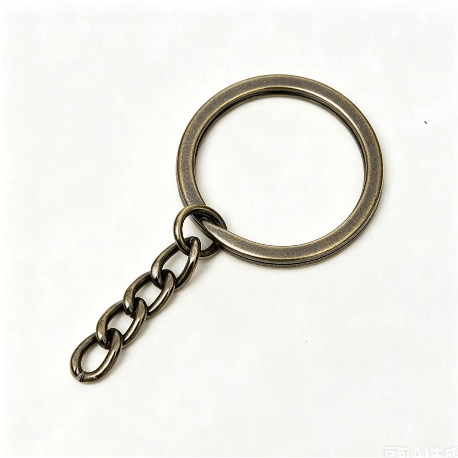 Anillos para llaveros en stock, anillos metálicos para llaveros, anillos planos con cadenas, anillos para llaveros DIY, anillos planos de varios tamaños.
