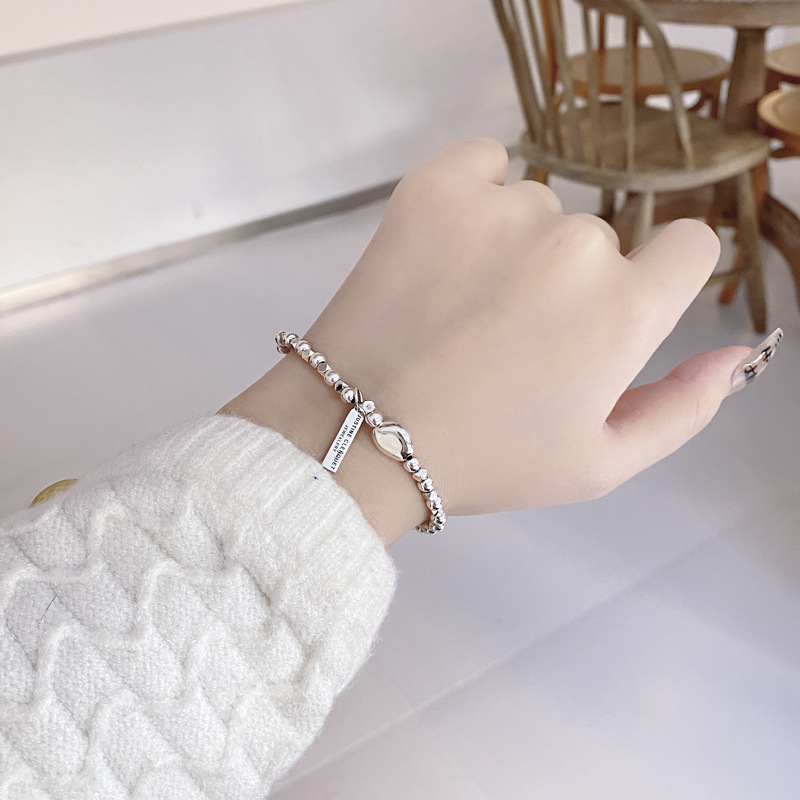Casual Letter Sterling Silver Plating Bracelets 1 Piece