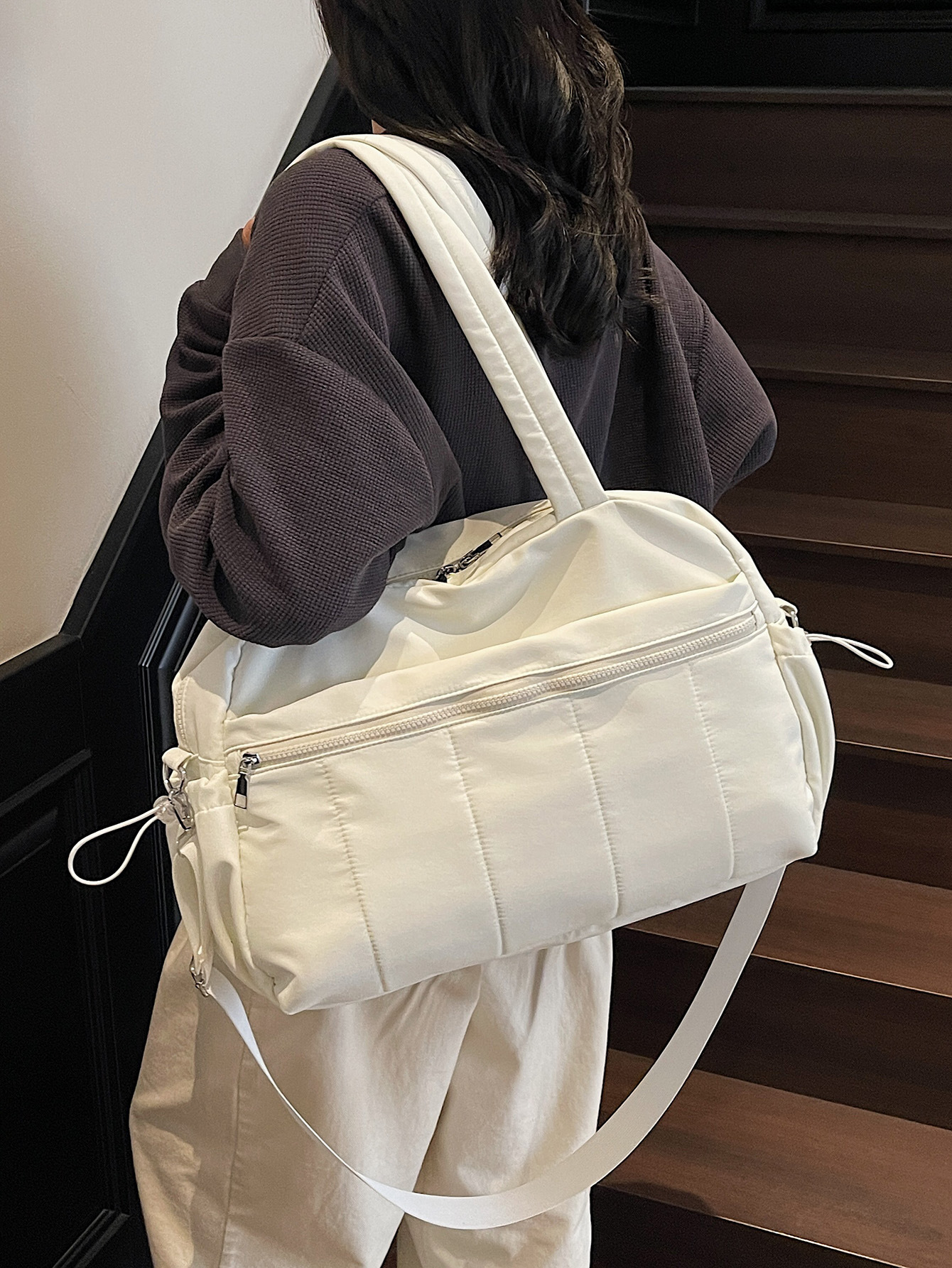 Transfronterizos nuevos bolsos de viaje de moda para mujeres bolsas de equipaje ligeras de gran capacidad bolsas deportivas de gimnasio bolsas de hombro