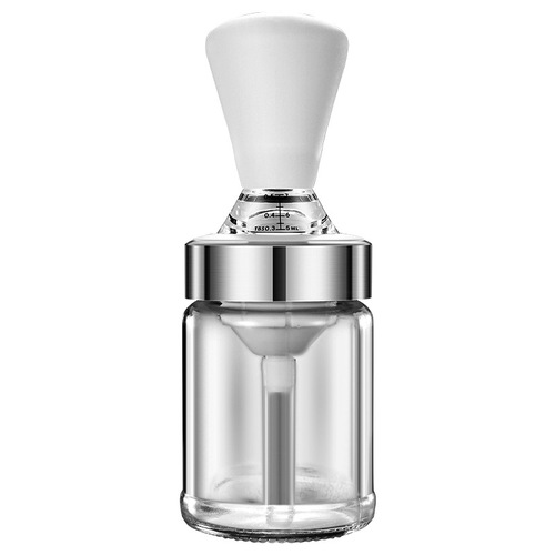 Silicone barbecue brush with bottle Kitchen baking extrusion quantitative oil bottle oil brush All-in-one portable non-leakable oil brush bottle