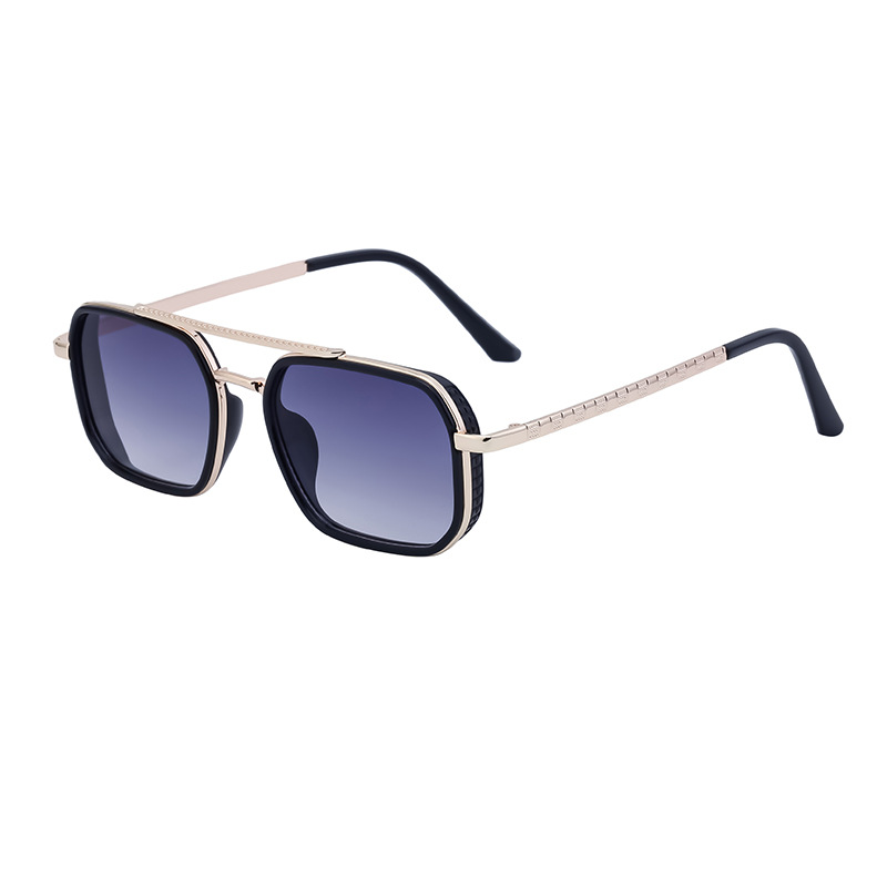 Lunettes de soleil Style Punk Steam pour hommes, nouvelle mode européenne et américaine décontractée, simples et polyvalentes, boîte rétro, 2024_voghion.com