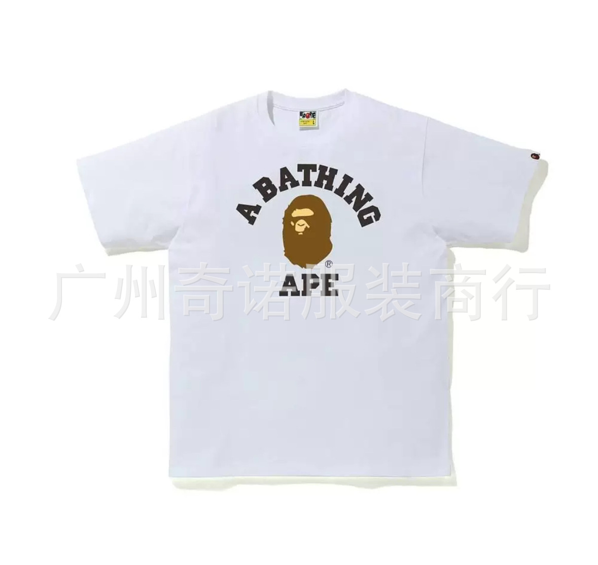 BAPE t吸い2024SS夏猿の頭の小さい猿の迷彩の男女の同じタイプの半袖の丸首のtシャツの男