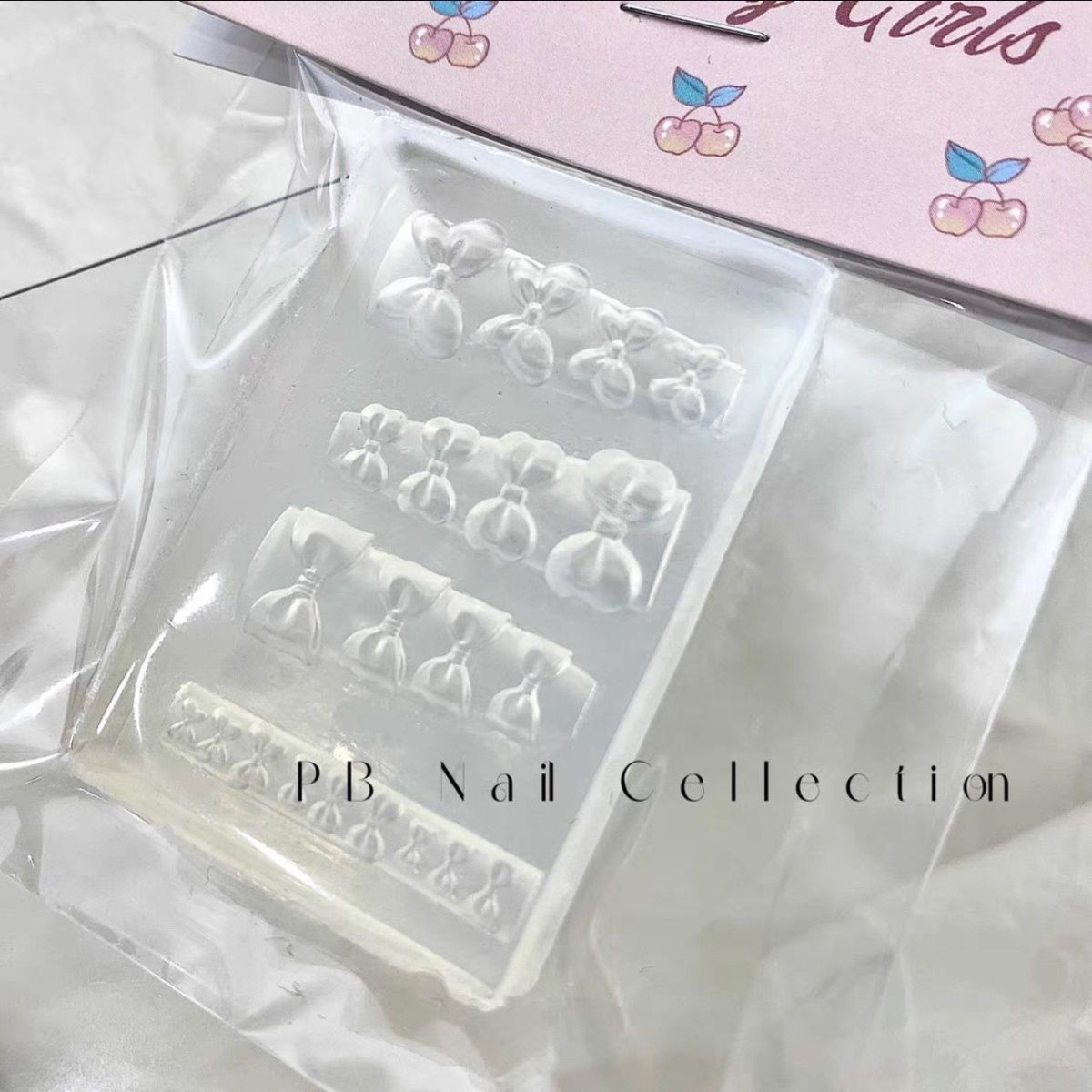 Round Bow-Shaped Nail Art Tools, Kt Carving Decorations, Resin Modeling Molds