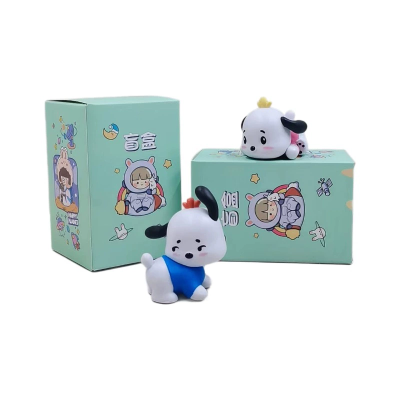 Sanrio, мультяшная мини-фигурка, настольное украшение, кукла, подарок на день рождения