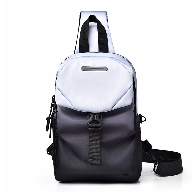 Transfronterizos otoño y invierno nueva gran capacidad de ciclismo al aire libre unisex mochila de pecho mochila de trampolín inclinado bolsa de moda bolsa de ocio