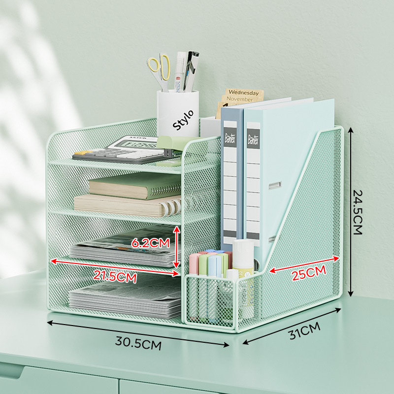 왼쪽 크림 그린-A4 콤비네이션 랙 ✓ ✓