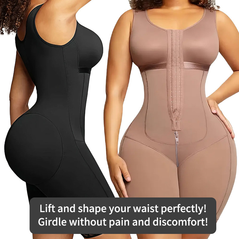 Plus-Size Zip-Up Shapewear Bodysuit for Waist Cinching, Tummy Control, and Butt Lifting, Kardashian-Style Shapewear Plus-Size Zip-Up Shapewear Bodysuit for Waist Cinching, Tummy Control, and Butt Lifting, Kardashian-Style Shapewear
