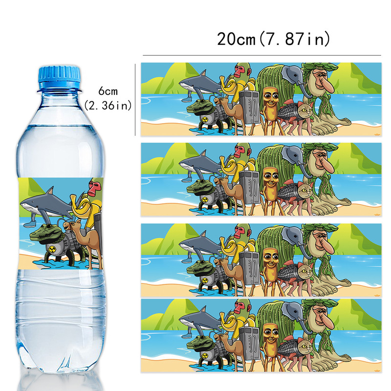 热卖tungtungsahur山海经动画主题派对蛋糕插排米花盒气球水瓶贴|undefined