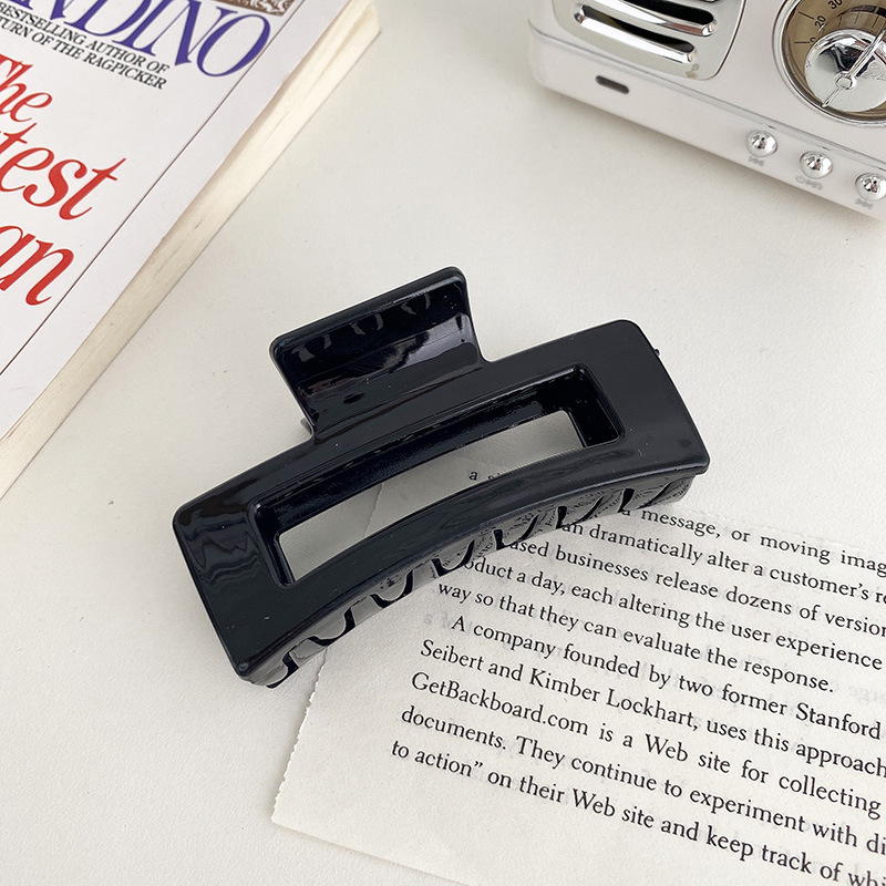 Leche marrón grande clip hembra red rojo invierno felpa horquilla trasera cabeza clip horquilla tocado tiburón clip al por mayor