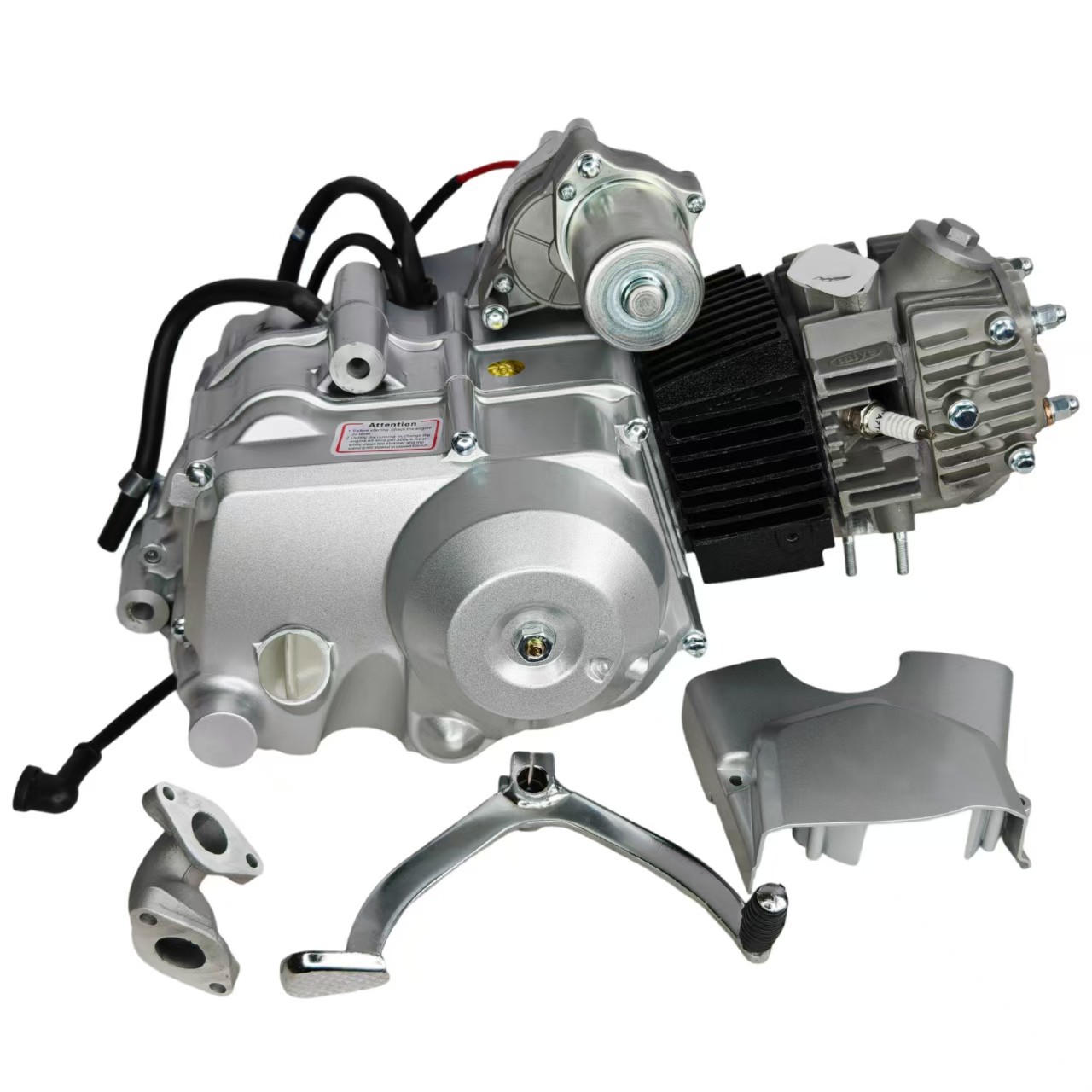 110Cc Horizontal Engine with Electric Start, 1+1 Reverse Gear, Beach Buggy, Go-Kart, Atv All-Terrain Vehicle Engine