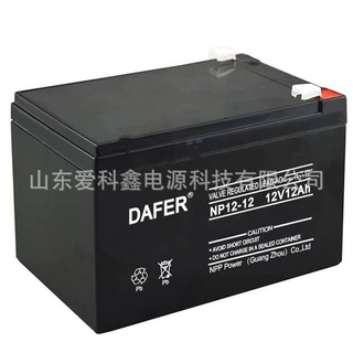 DAFER德富力蓄电池NP12-12 12v12ah UPS直流屏免维护铅酸电池