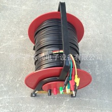 长润厂家供应电力测试线红黄绿黑四色线50米100米电缆盘绕线盘