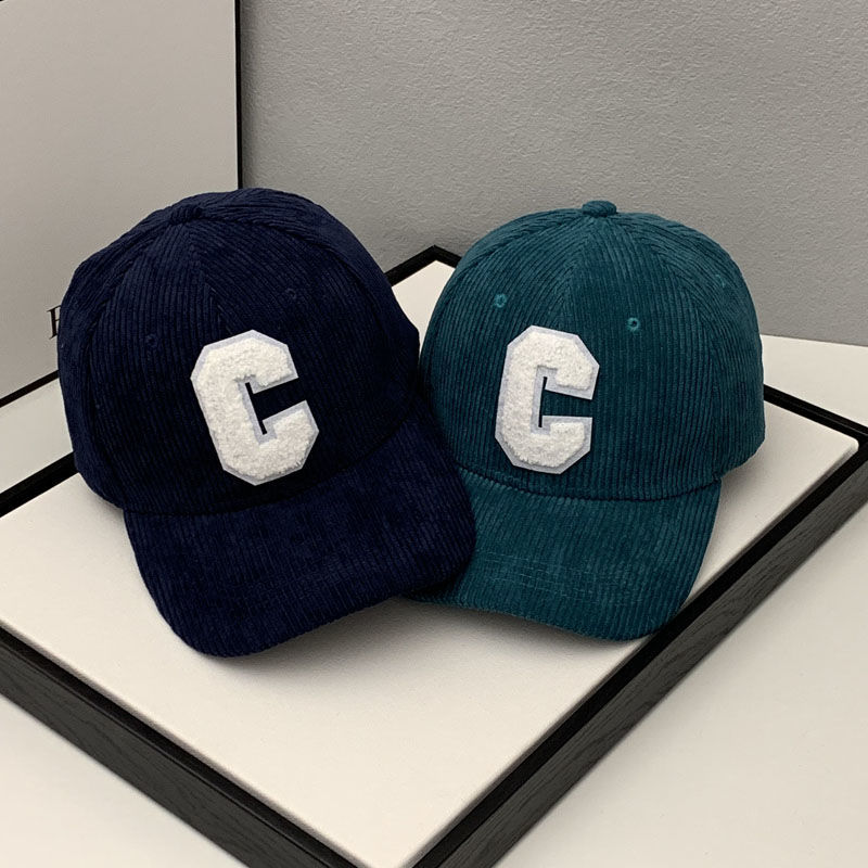 Mode Cord Baseball Kappe Damen Buchstabe C Snapback Hut Frauen Einkaufen Dress Up Einstellbare Casual Caps Hip Hop Hüte – Detail 5