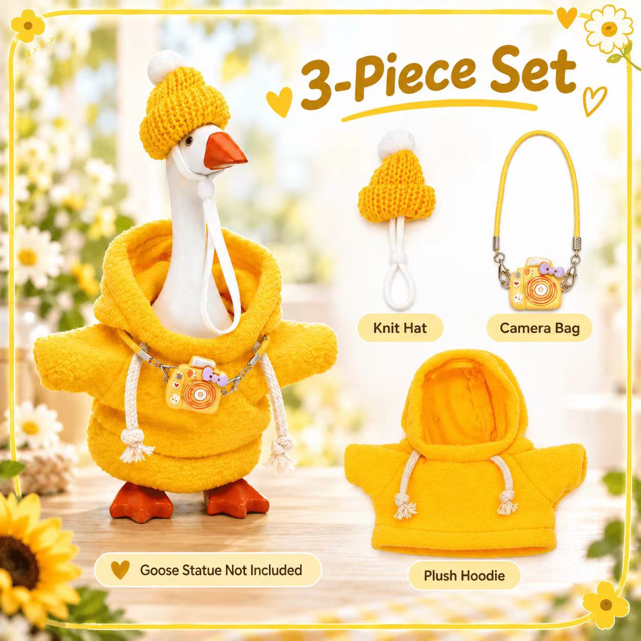 7-Inch Miniature Porch Goose Multi-Holiday 8-Piece Wardrobe Pack