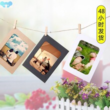 10 Pcs DIY Kraft Paper Photo Frame 3-7 inch Hanging Wall