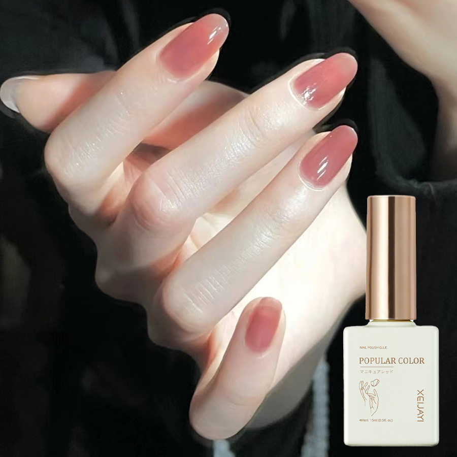 Pure Color new white nail polish glue nude transparent nail polish shop special high-grade nail polish lasting firm Factory wholesale