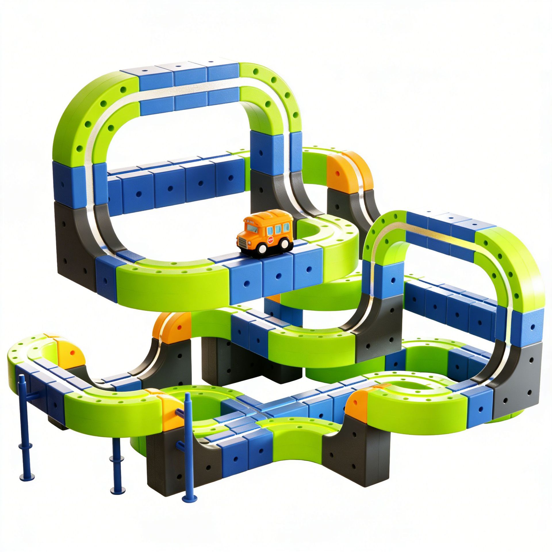 Magia universal órbita magnética cubo infantil puzzle juguetes tren de alta velocidad DIY bloques regalos para niños y niñas
