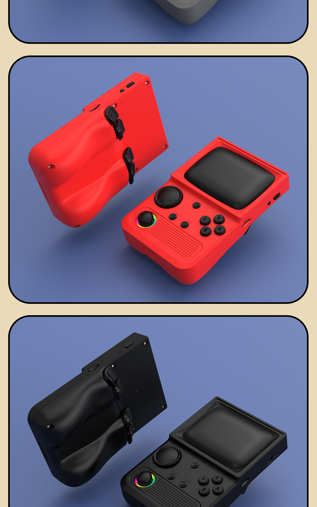 2025 Nuova console portatile R36T compatibile con WiFi, stile retrò arcade, per due giocatori online._voghion.com