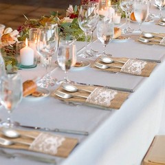 メーカー直販クリスマス祭りナイフフォークセット麻布レースナイフフォーク袋パーティー結婚式祭り食器袋