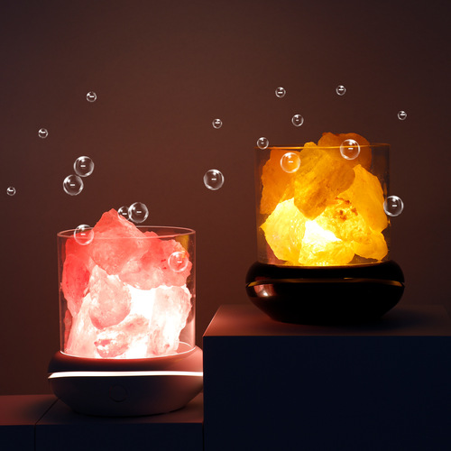  New Himalaya Aromatherapy Salt Lamp USB Desk Air Purifier Aromatherapy Night Light Salt Stone Lamp