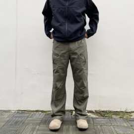 美式春秋多口袋户外直筒cargo工装裤立体裁剪战术裤工装风格长裤