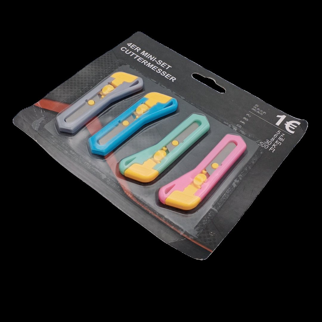 L1421 oferta especial cuatro cuchillo de arte Cuchillo pequeño papel pintado Cuchillo pequeño cuchillo de corte de papel desembalaje paquete artefacto