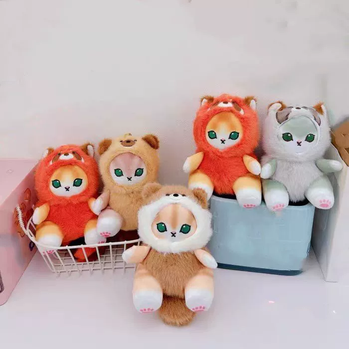 Милые животные превращаются в акулу-кошку брелок