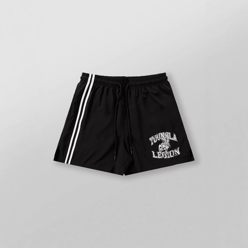Youngla American New Men's Shorts Muscle Fitness Sports Quarter Pants Running Basketball Training Pants Youngla American New Men's Shorts Muscle Fitness Sports Quarter Pants Running Basketball Training Pants