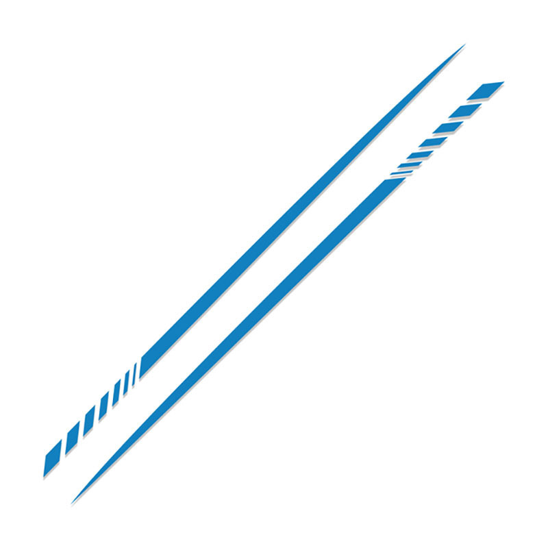 Car body sticker General modified racing stripe style car side skirt pull float sticker_voghion.com