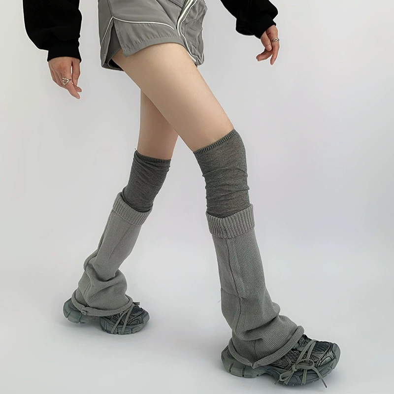 Гетры коленные (Megaphone) вязаные осенние, 50–53 см, one size, разные цвета