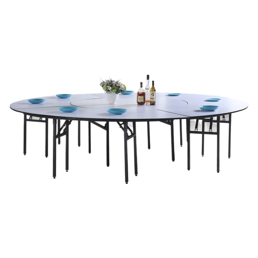 Hotel Large Round Table Panel Foldableable Hotel Wedding Banquet Round Table Hotel Home Round Table with Round Table