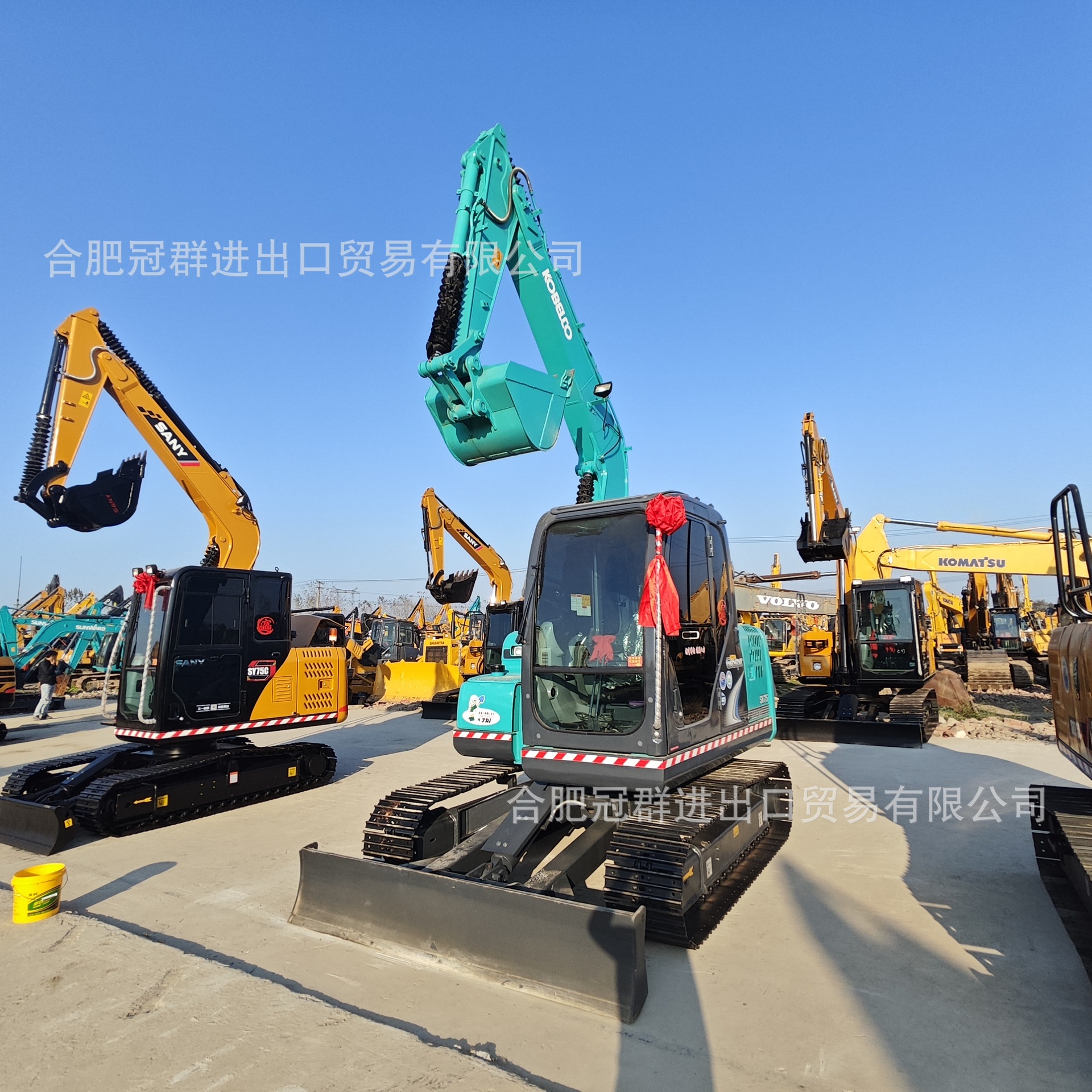 Shengang 75SK excavadora pequeña excavadora huerto noventa por ciento nuevo automóvil original exportación de comercio exterior original image 3